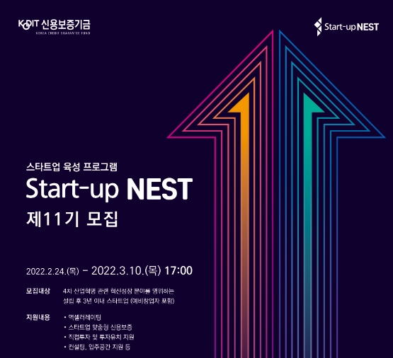 신용보증기금, 스타트업 육성 플랫폼 '스타트업 네스트' 제11기 모집