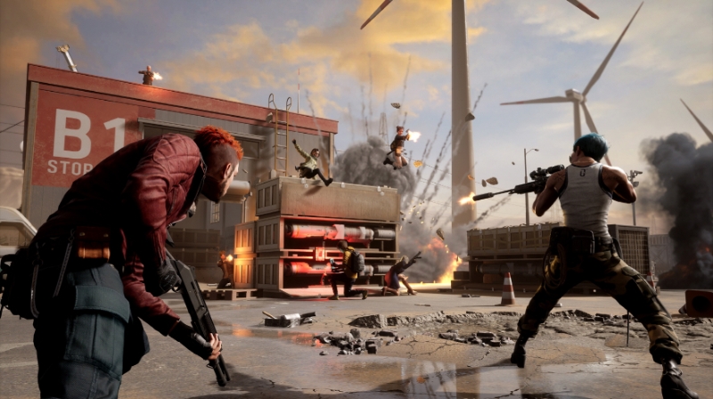 인게임 전투신.