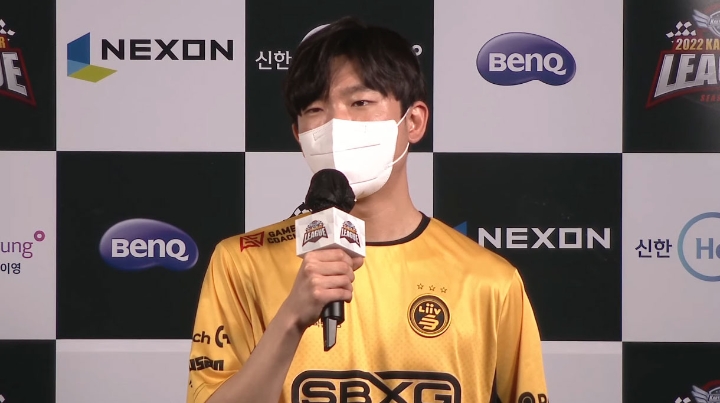 사진=카트라이더 32강 A조 개인전 경기에서 1위로 상위 라운드에 진출한 김승태.