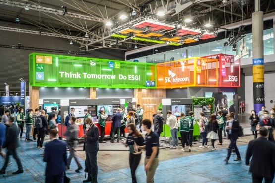 SK텔레콤, 스페인 MWC22서 '혁신 스타트업·ESG' 미래 제시