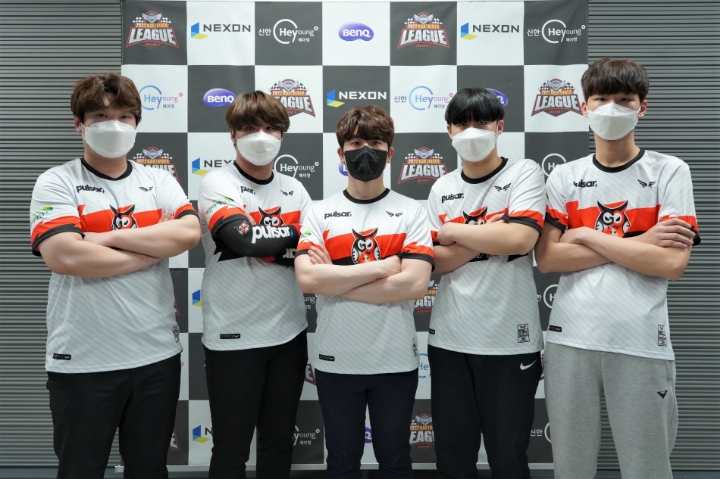 사진(넥슨제공)=팀GP 임재원, 정유민, 강석인, 박민호, 고병수.