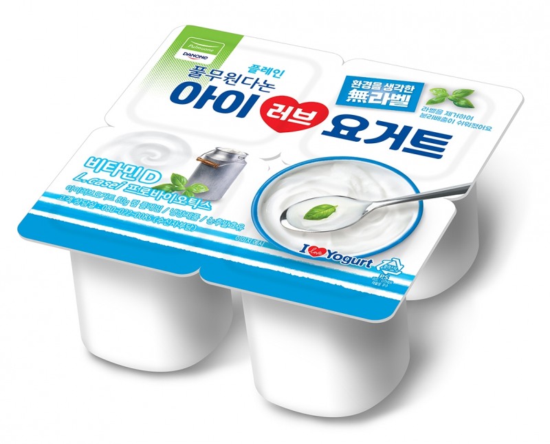 풀무원다논 떠먹는 아이러브요거트 무라벨 플레인