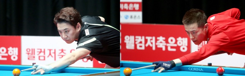 4강에 오른 김종원(왼쪽)과 김임권(사진=PBA 제공)