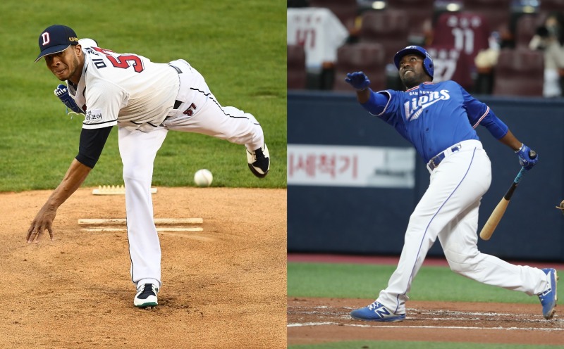 2021시즌 영입한 외국인선수로는 아리엘 미란다(왼쪽)와 호세 피렐라(삼성)가 대표적인 성공 케이스로 꼽힌다.