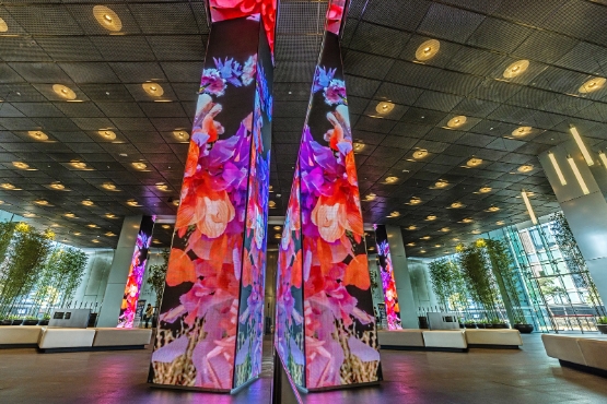 SK텔레콤 본사 사옥, 미디어아트로 초록 숲 자연 담는다