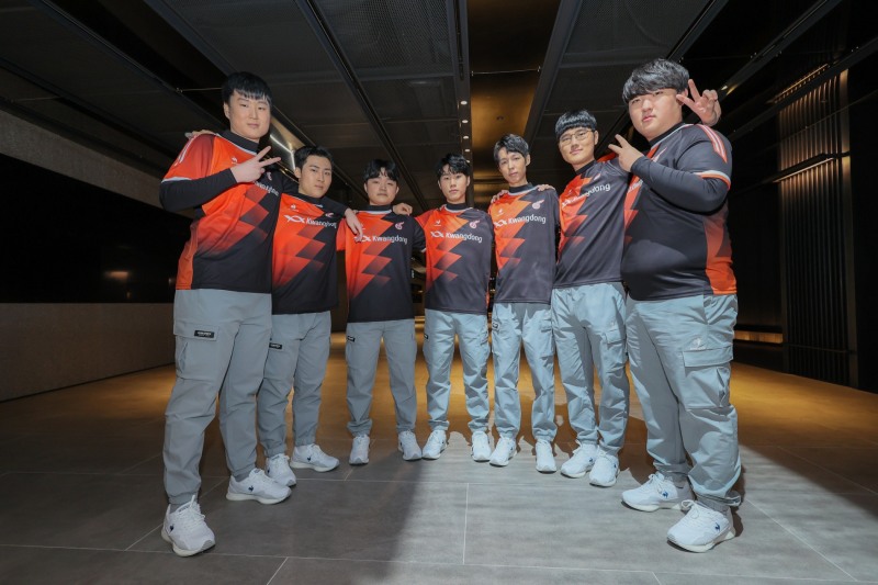 7주 차 3승을 추가하며 3위로 올라선 광동(사진=LCK CL 제공).