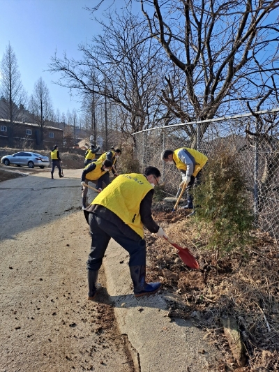 종돈개량사업소 방취림 조성 모습