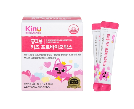 동원F&B, 어린이 기능성 유산균 ‘키누 핑크퐁 키즈 프로바이오틱스’ 출시