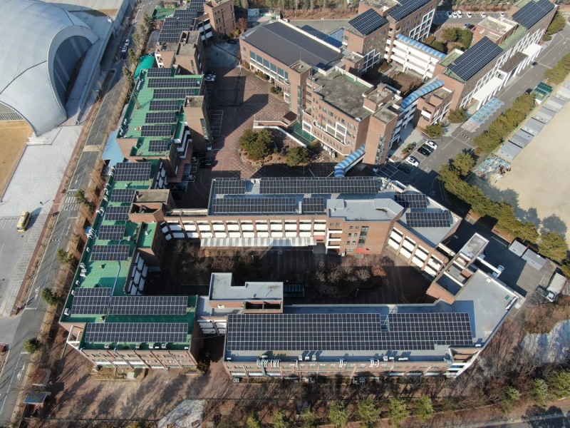 광주전자공업고등학교 시민햇빛발전소 (사진제공 = 광주광역시)