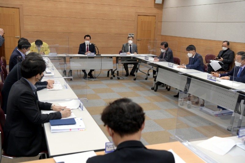 광주광역시 부실공사 척결추진 관계기관 간담회 모습 (사진제공 = 광주광역시)