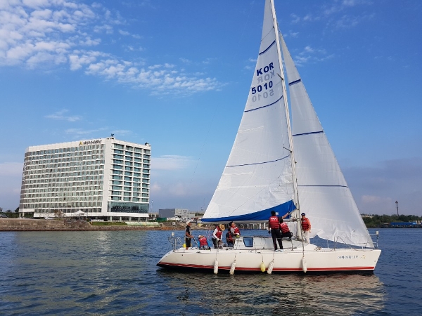 요트교육 모습.