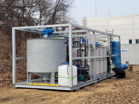 신천하수처리장 실증화 모습