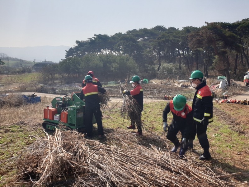정읍시는 본격적인 영농철을 맞아 영농부산물 처리에 어려움을 겪고 있는 농가들의 불법소각을 막기 위해 무상으로 파쇄작업을 지원한다. (사진제공 = 정읍시)