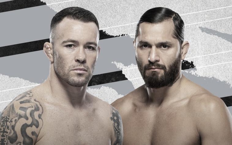 지난 6일 옥타곤에서 싸웠던 코빙턴과 마스비달(사진=UFC)