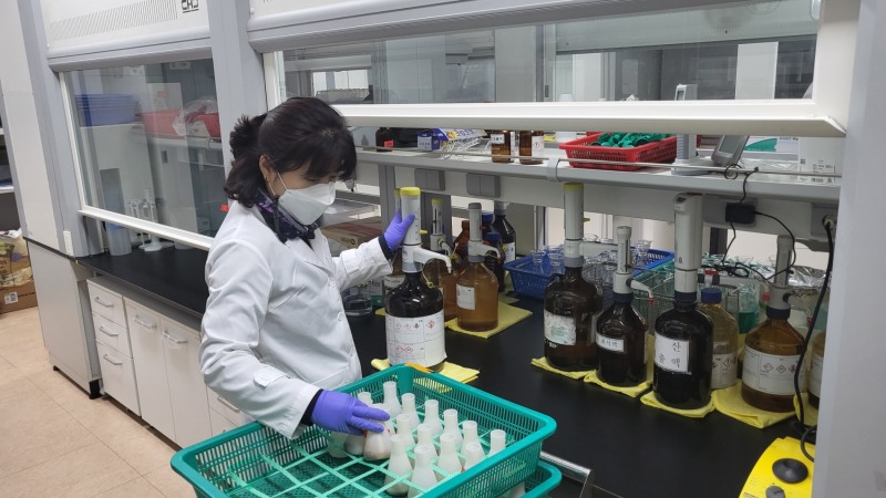 토양검정 실시 모습 (사진제공 = 함평군)