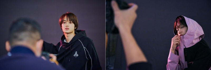 bcc, 엑소 카이 1인 2역 S/S화보 비하인드컷 공개