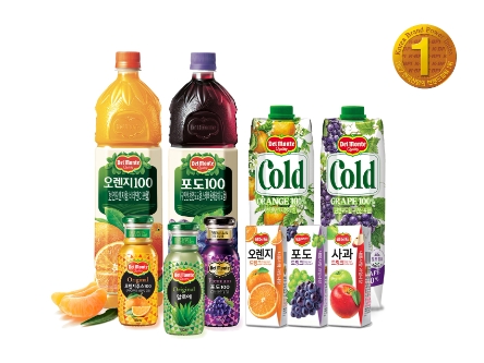 롯데칠성음료 델몬트주스, '한국산업의브랜드파워' 주스부문 24년 연속 1위