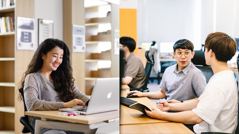 쿡앱스 강현빈 디렉터(왼쪽)와 김병우 디렉터.