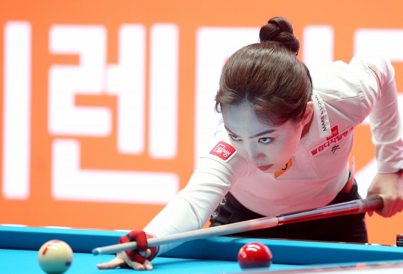 시즌 두 번째 4강전의 차유람(사진=PBA)