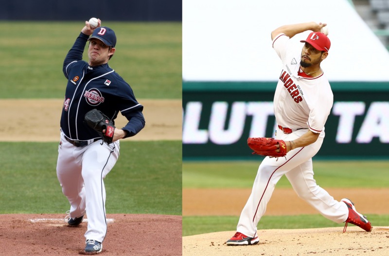 두산의 스탁과 SSG의 폰트가 나란히 6실점으로 부진하며 정규시즌 개막을 앞두고 불안감을 안겼다.