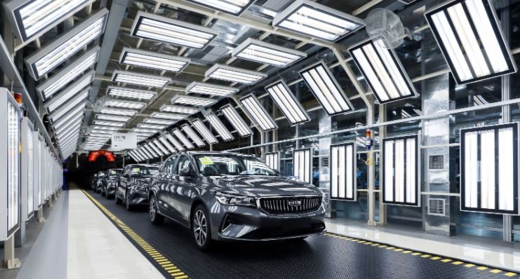 중국 지리자동차 생산라인 〈사진=지리자동차 공식 홈페이지〉