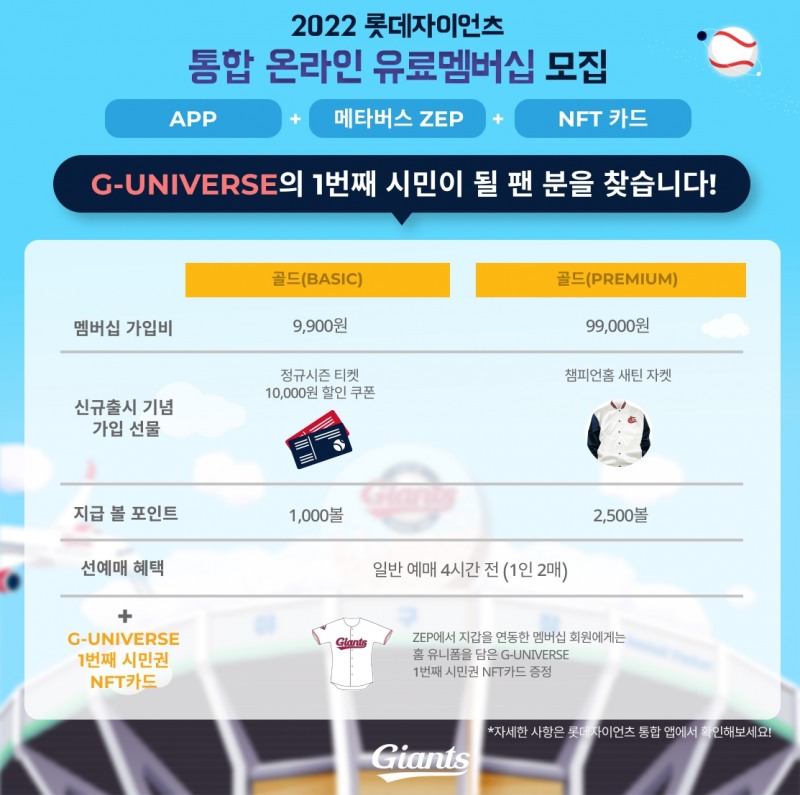 롯데, 온라인 플랫폼과 메타버스 G-UNIVERSE에서 혜택 누릴 수 있는 '통합 온라인 유료 멤버십' 모집