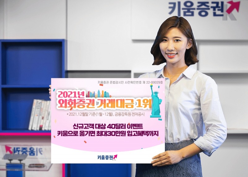 키움증권, 해외주식 신규고객 대상 40달러 증정 이벤트 진행