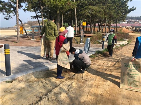 새봄맞이 일제 대청소 실시 모습 (사진제공 = 함평군)