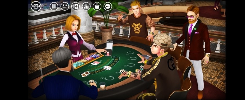 미디움 게임즈에서 개발중인 메타버스 소셜카지노 플레이 화면