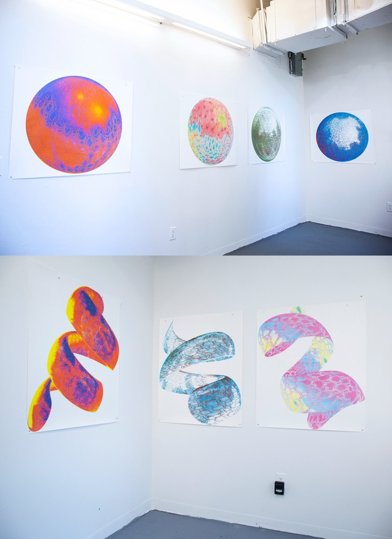 Pearls: Primary Structure_Globe installation(위), Pearls: Secondary Structure_Paradigm shift installation(아래) / 사진==Courtesy of DOI KIM