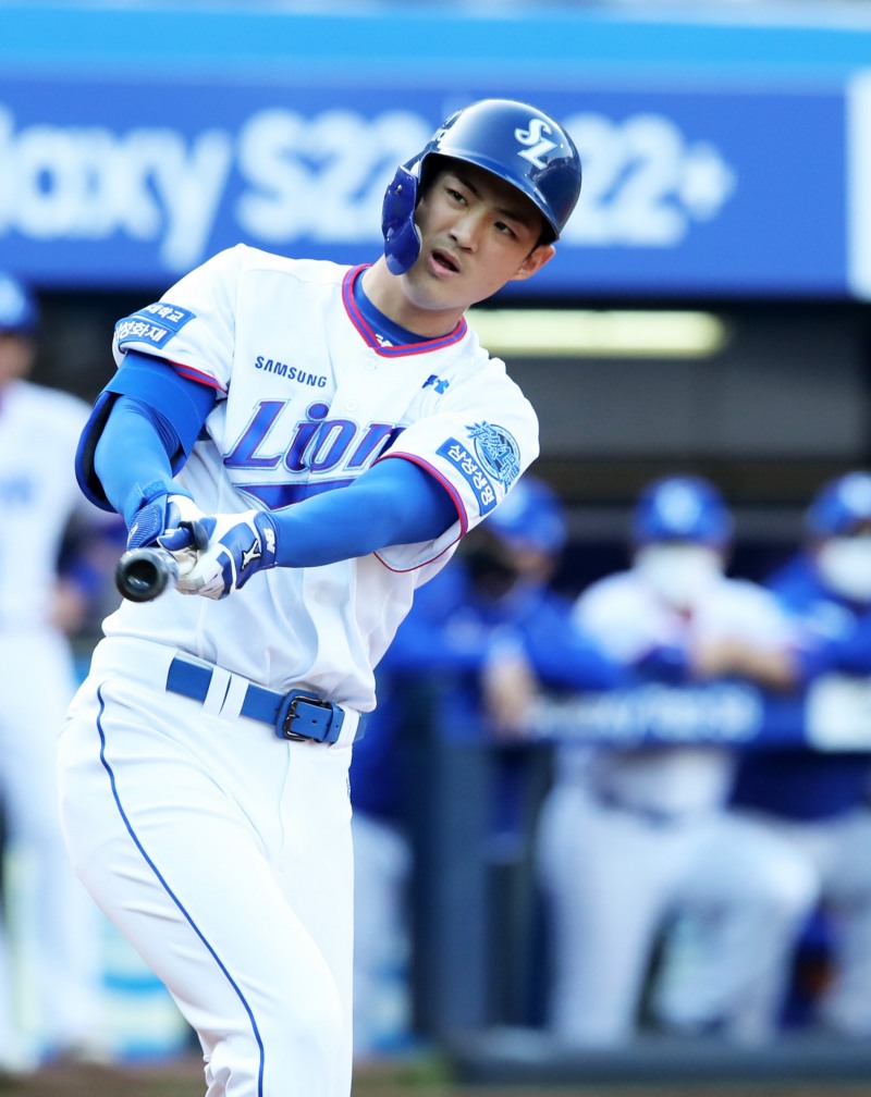 삼성이 오재일에 이어 구자욱(사진)까지 합류했는데도 연속으로 홈에서 영패 수모를 당했다[삼성 라이온즈 제공[