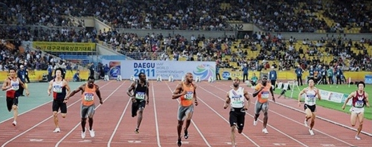 2011년 대구 세계육상선수권대회 경기 모습