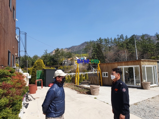 강진소방서, 휴양림·야영장 등 화재 예방 안전 컨설팅 추진