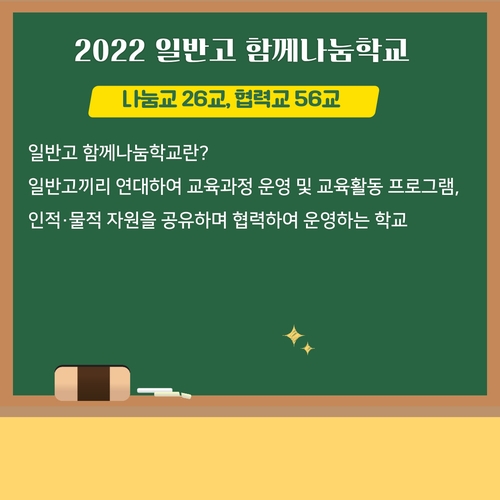 인천시교육청, 2022 일반고 함께나눔학교 운영