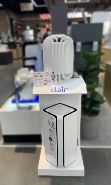 클레어 공기청정기, 전국 104개 롯데하이마트에 입점