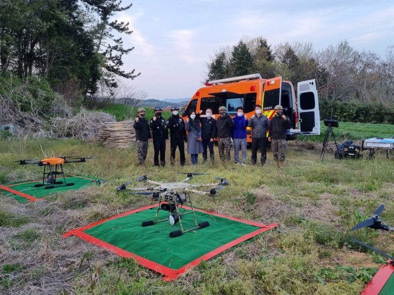 드론합동훈련 모습 (사진제공 = 광주광역시)