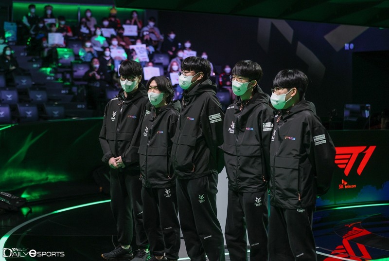 프레딧 브리온 2군이 지난 3월 13일 2022 LCK 스프링 T1전에 나섰다.