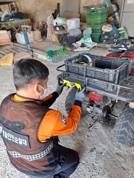 강진소방서 119생활안전순찰대, 취약계층 방문 안전진단 서비스