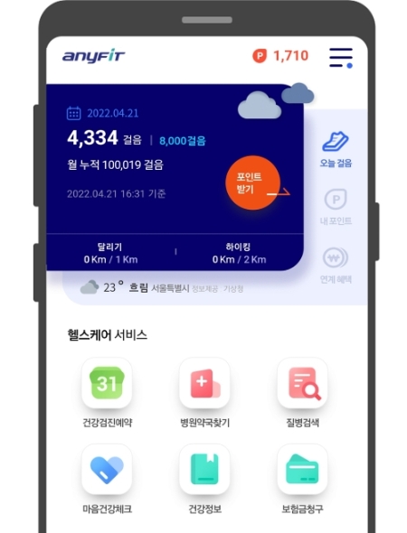 삼성화재 '애니핏' 서비스 꾸준한 인기 몰이