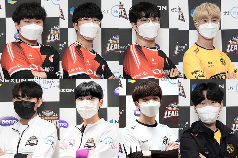 (왼쪽 위부터 시계 방향)노준현, 이재혁, 송용준, 박인수, 박현수, 배성빈, 김다원, 강다훈.