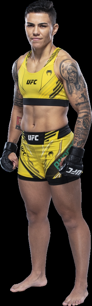 1회 서브미션 승으로 스트로급 복귀전에서 승리한 안드라데(사진출처=UFC)