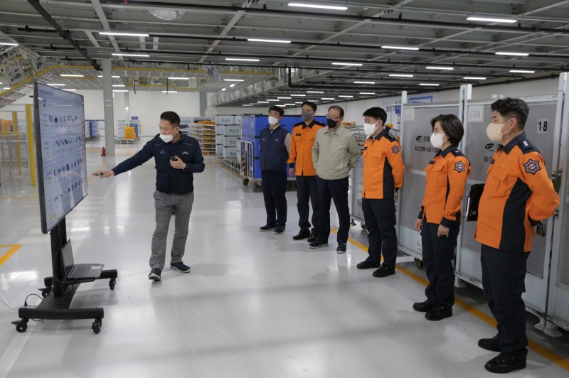 광주글로벌모터스 환재안전관리 점검 모습 (사진제공 = 광주광역시)