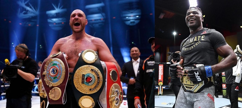 세기의 대결을 꿈꾸는 타이슨 퓨리(왼쪽)와 프란시스 은가누.