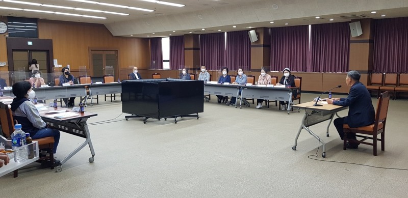 ‘제1기 정읍시 돌봄 모니터 요원’ 간담회 모습 (사진제공 = 정읍시)