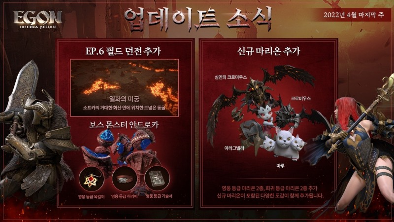 아이톡시, MMORPG '에곤' 에피소드6 업데이트