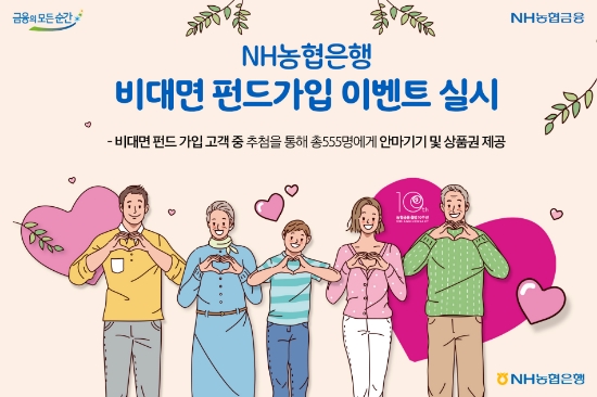 NH농협은행, 비대면 펀드가입 이벤트 실시…"가입하면 자동 응모"