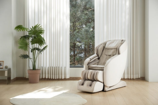 패브릭 쇼파형 안마의자 크림베이지