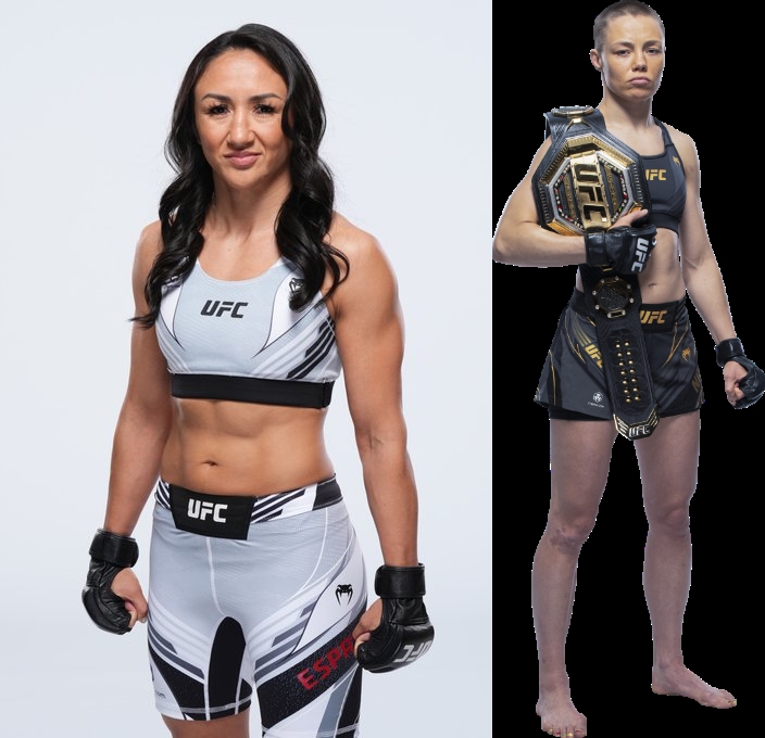 7년 5개월여만에 옥타곤에서 재회하는 챔피언 나마유나스(오른쪽)와 도전자 에스파라자(사진=UFC.인스타그램)