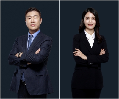 사진=(좌)민경철 대표 변호사, 김효빈 변호사(우)