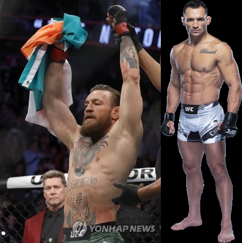 맥그리거(왼쪽)와 챈들러(사진=연합. UFC)